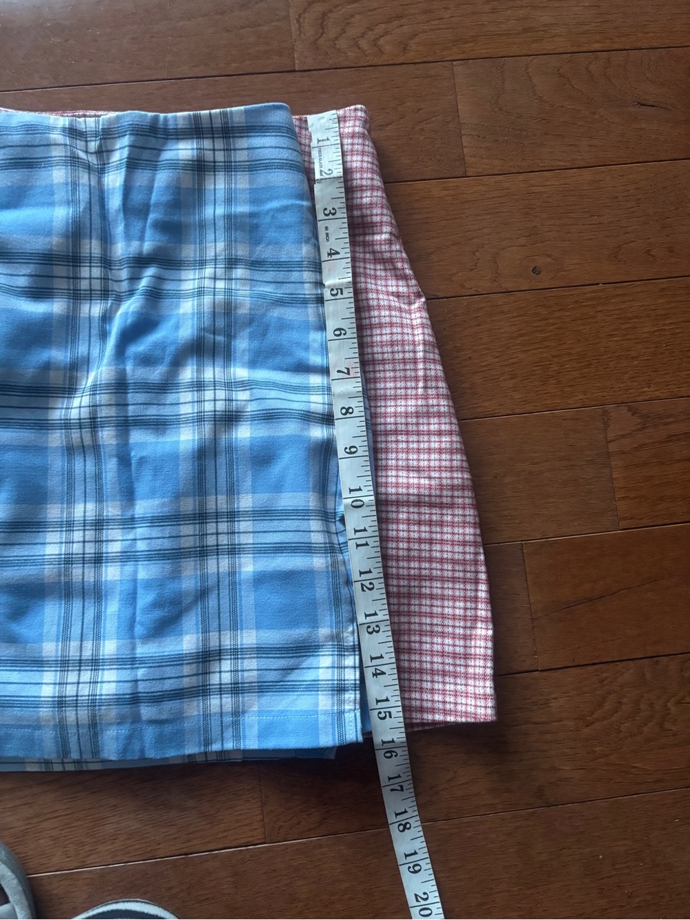 Brandy Melville Red Plaid & Blue Plaid Mini Skirts - Picture 4 of 5